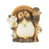 ふくろう・招き猫付狸 11号 (SG-SA21-9) (信楽焼)