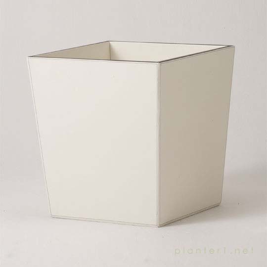 上質レザー植木鉢カバー Lサイズ 40cm (アイボリー) (10号用) (Cd-Le1-L-Iv)