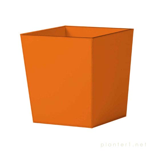 上質レザー植木鉢カバー Lサイズ 40cm (オレンジ) (10号用) (Cd-Le1-L-Or)
